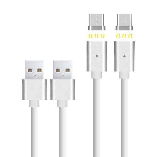 (2-Pack) Detachable Magnetic USB-C Type-C Data Charging Cable (1.2m)