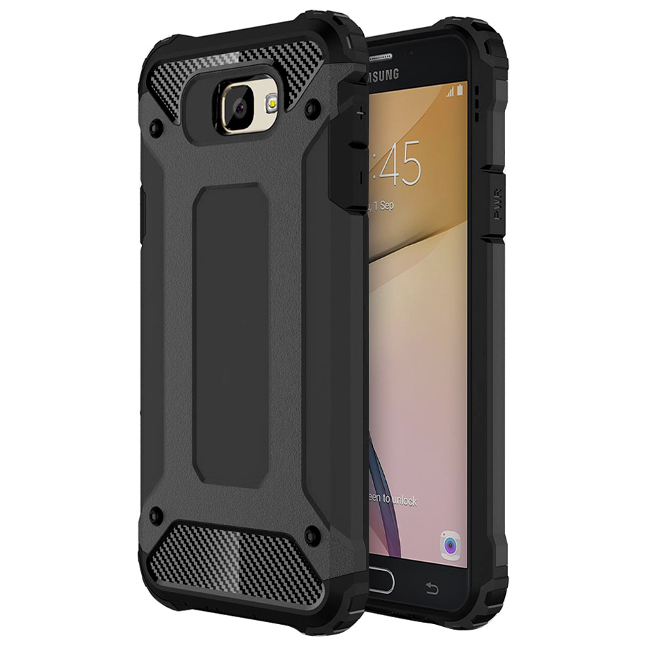 Military Defender Shockproof Case for Galaxy J7 Prime Black