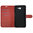 Leather Wallet Case & Card Holder Pouch for Samsung Galaxy J7 Prime - Red