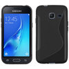 S-Line Flexi Gel Case for Samsung Galaxy J1 Mini - Black (Two-Tone)