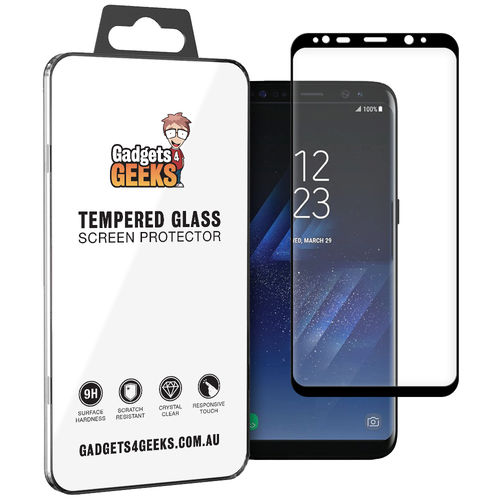 9H Tempered Glass Screen Protector for Samsung Galaxy S8+ (Black)