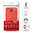 Flexi Slim Carbon Fibre Case for Samsung Galaxy J7 Pro - Brushed Red