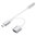 (2-in-1) USB-C (Type-C) to 3.5mm Headphone / Audio Adapter / Charging Cable - Silver