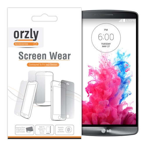 Orzly (10-Pack) Clear Film Screen Protector for LG G3