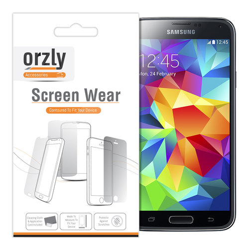 Orzly (10-Pack) Clear Film Screen Protector for Samsung Galaxy S5