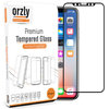 Orzly (2-Pack) Tempered Glass Screen Protector - Apple iPhone X / Xs - Black