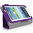 Slick Stand & Type Leather Case for Samsung Galaxy Tab 3 (7.0) - Purple