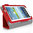 Slick Stand & Type Leather Case for Samsung Galaxy Tab 3 (7.0) - Red