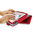 Slick Stand & Type Leather Case for Samsung Galaxy Tab 3 (7.0) - Red