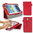 Slick Stand & Type Leather Case for Samsung Galaxy Tab 3 (7.0) - Red