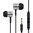 In-Ear Noise Isolating Stereo Headphones with Mic / Volume Control