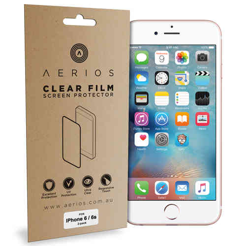 Aerios (2-Pack) Clear Film Screen Protector for Apple iPhone 6 / 6s