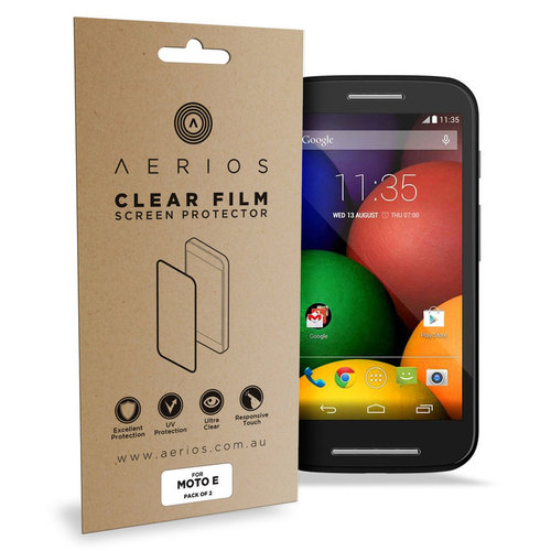 Aerios (4-Pack) Clear Film Screen Protector for Motorola Moto E (1st Gen)