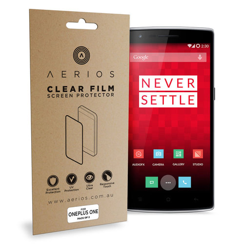 Aerios (2-Pack) Clear Film Screen Protector for OnePlus One