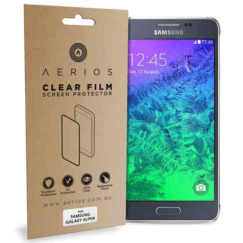 Aerios (2-Pack) Clear Film Screen Protector for Samsung Galaxy Alpha