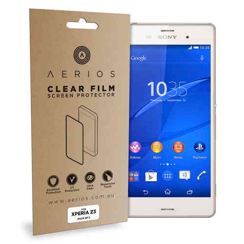 Aerios (2-Pack) Clear Film Screen Protector for Sony Xperia Z3