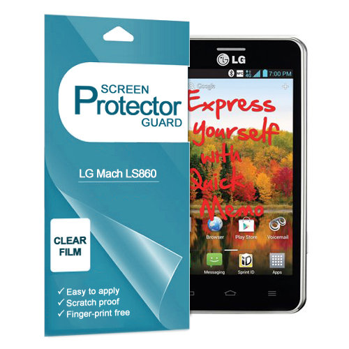 Clear Film Screen Protector Shield for LG Mach LS860