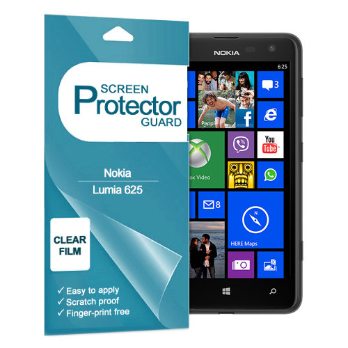 (2-Pack) Clear Film Screen Protector for Nokia Lumia 625