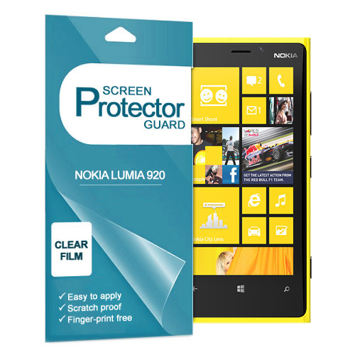(2-Pack) Clear Film Screen Protector for Nokia Lumia 920