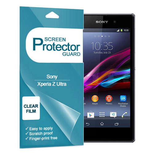 (2-Pack) Clear Film Screen Protector for Sony Xperia Z Ultra