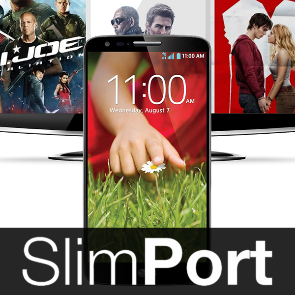 SlimPort Cable Micro USB to HDMI Adapter for LG G2 Black