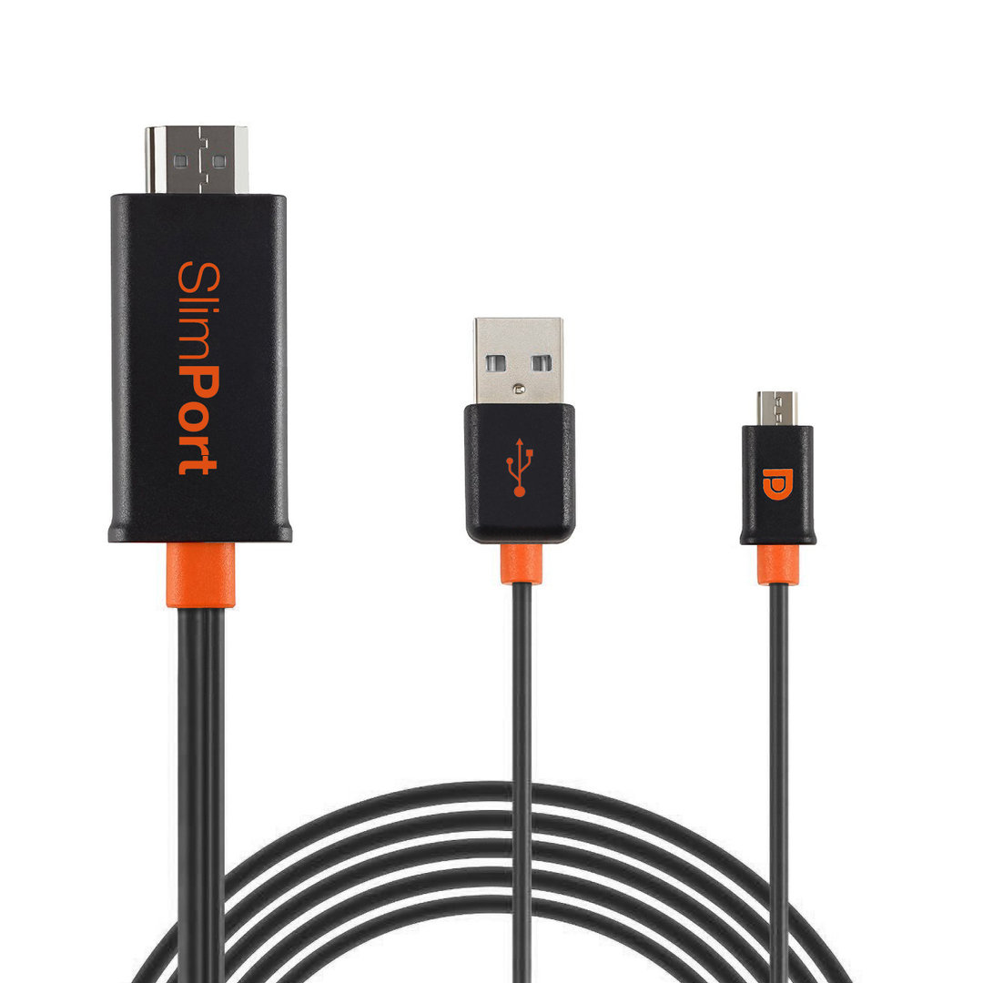 SlimPort Cable Micro USB to HDMI Adapter for LG G4 Black