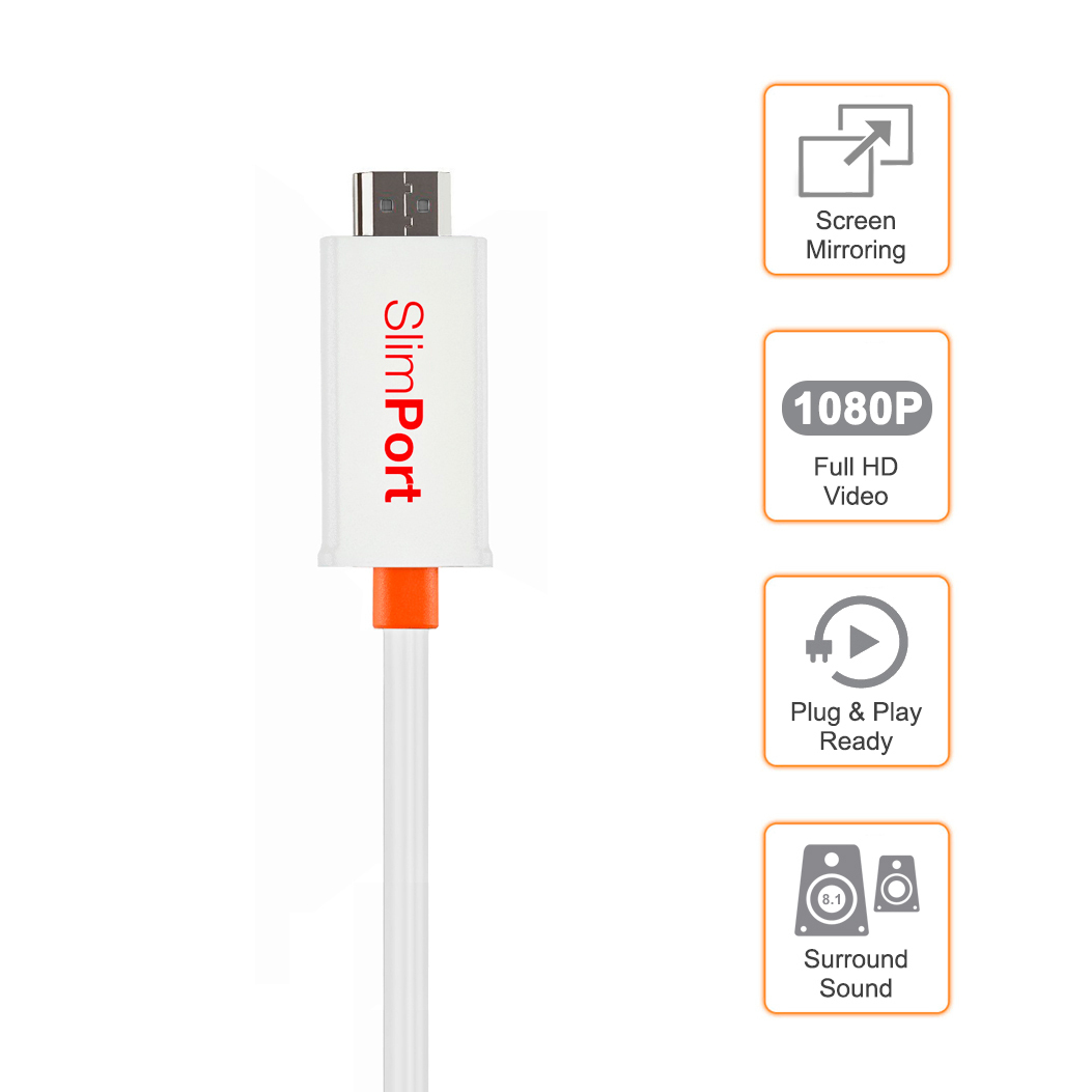 SlimPort Cable Micro USB to HDMI Adapter Google Nexus 5 White
