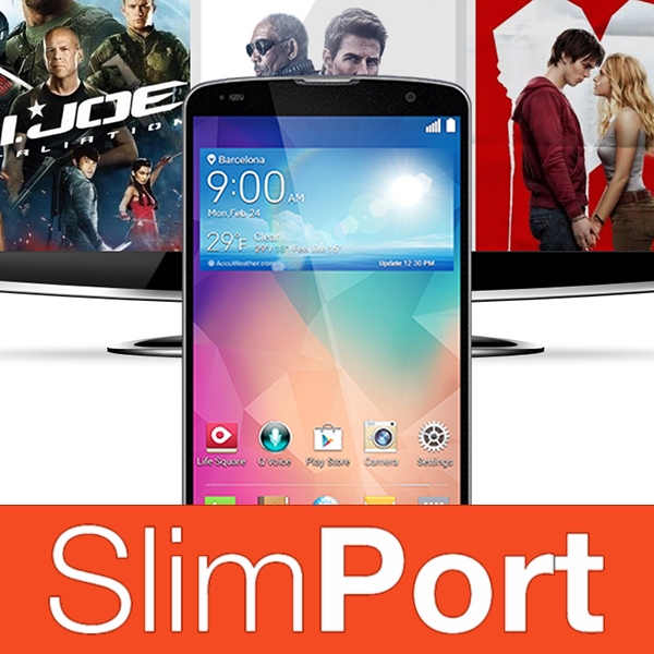SlimPort Cable Micro USB to HDMI Adapter for LG G Pro 2 White
