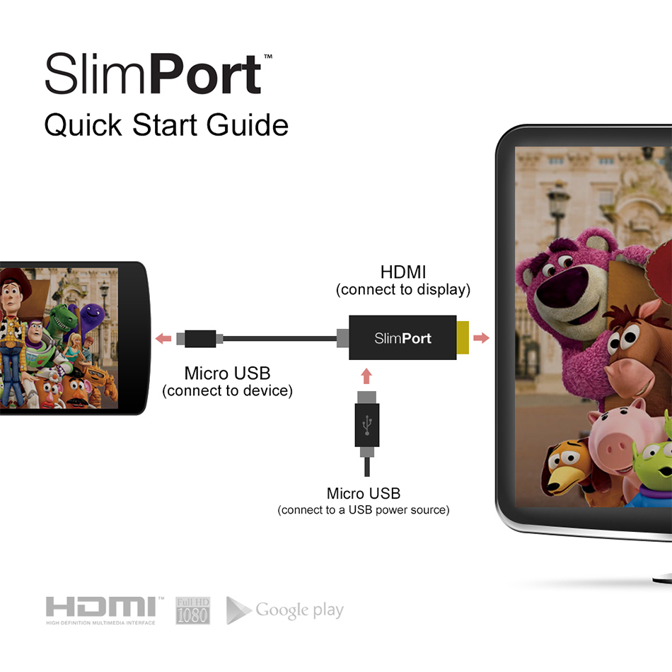 slimport micro usb to hdmi tv adapter