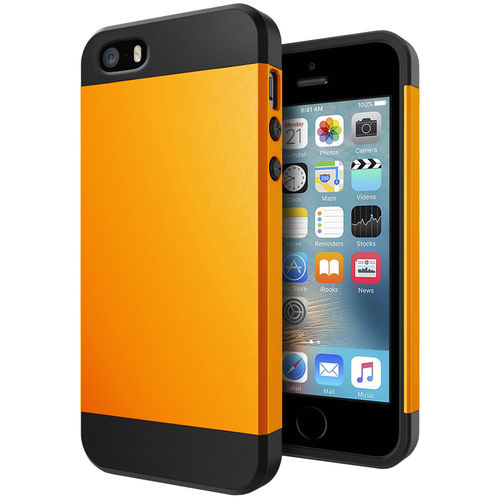 Slim Armour Shockproof Case for Apple iPhone SE / 5 / 5s - Yellow