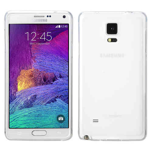 Melkco Poly Jacket Protective Case for Samsung Galaxy Note 4 - White Frost