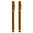 2-in-1 Capacitive Touch Screen Stylus & Ink Pen (2-Pack) - Orange