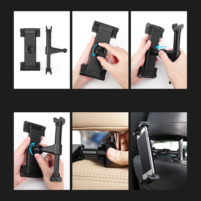 Baseus Car Backseat Tablet Mount Headrest Holder for iPad Pro