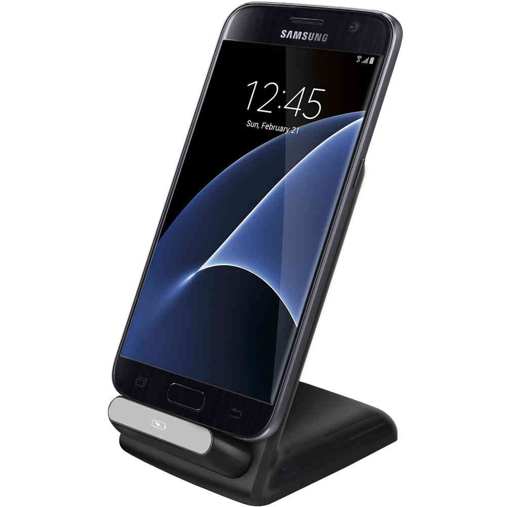 Qi Wireless Charger Dock & Stand (3-Coils) for Samsung Galaxy S7 Edge