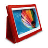 Orzly Folio Leather Case & Stand for Samsung Galaxy Tab 3 10.1 - Red