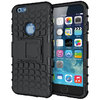 Dual Layer Rugged Tough Shockproof Case for Apple iPhone 6 / 6s - Black