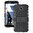 Dual Layer Rugged Tough Shockproof Case for Google Nexus 6 - Black