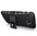 Dual Layer Rugged Tough Shockproof Case for Google Nexus 6 - Black