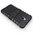 Dual Layer Rugged Tough Shockproof Case & Stand for Microsoft Lumia 640 XL - Black