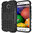 Dual Rugged Tough Shockproof Case - Motorola Moto E (1st Gen) - Black