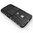 Dual Layer Rugged Tough Case & Stand for Motorola Moto X Play - Black