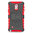 Dual Layer Rugged Tough Shockproof Case for Samsung Galaxy Note 4 - Red