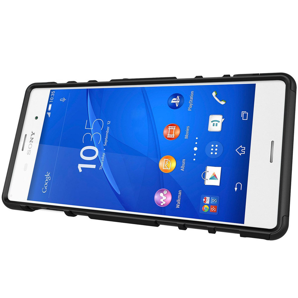 Tough Shockproof Case for Sony Xperia Z3 (Black)