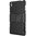 Dual Layer Rugged Tough Shockproof Case & Stand for Sony Xperia Z3 - Black