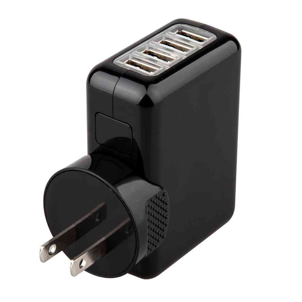 4Port USB World Travel Adapter & Wall Charger (EU/UK/US/AU)