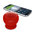 TwitFish Stick 'n' Play Bluetooth Mushroom Suction Speaker - Red