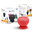 TwitFish Stick 'n' Play Bluetooth Mushroom Suction Speaker - Red