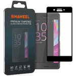 Full Coverage Tempered Glass Screen Protector for Sony Xperia X Performance - Black