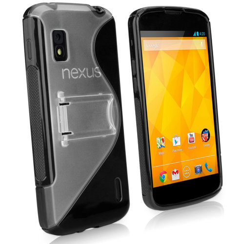 S-Line Flexi Case & Kickstand for Google Nexus 4 (Clear Frost)