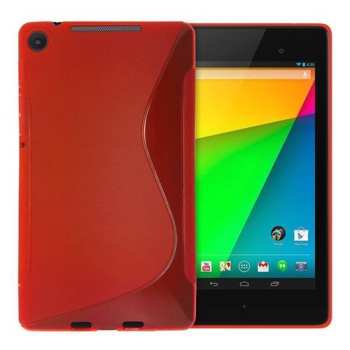 S-line Flexi Slim Gel Case for Google Nexus 7 (2nd Gen) (2013) - Red